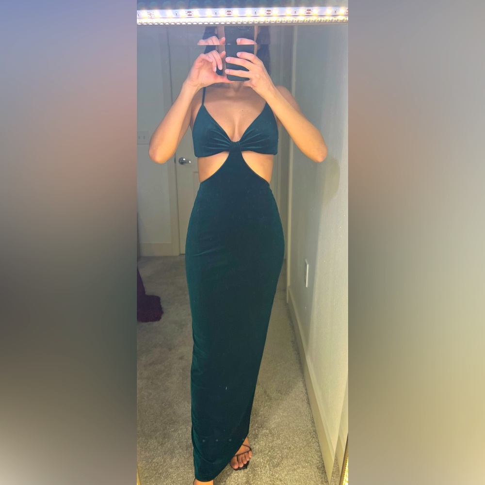 Gianni Bini Velvet green dress - size 0